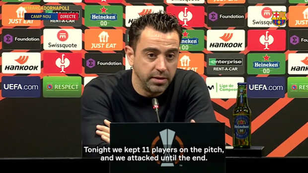 Xavi on draw vs Napoli: 'It's a shame'